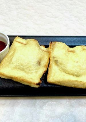 さけるチーズと油揚げ納豆挟み焼き-レシピのメイン写真
