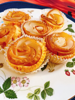 米粉で梨のカップケーキ-レシピのメイン写真