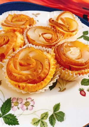 米粉で梨のカップケーキ-レシピのメイン写真