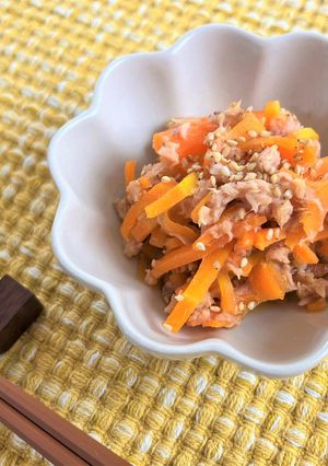 レンジで簡単！にんじんとツナのサラダ-レシピのメイン写真