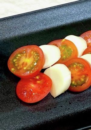 さけるチーズの簡単カプレーゼ-レシピのメイン写真