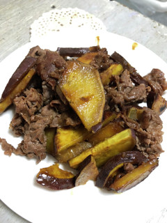 牛肉とさつまいもの甘辛炒め煮-レシピのメイン写真