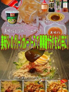 美味ドレグリーンカレーソース棒棒鶏サラダ-レシピのメイン写真