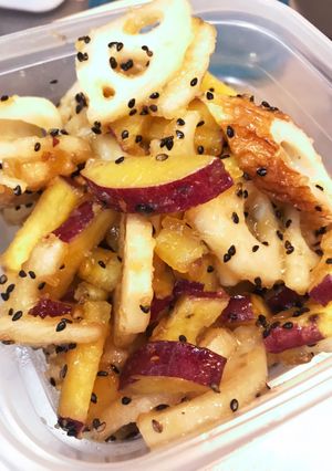 れんこん＆さつまいもの甘酢だれ-レシピのメイン写真