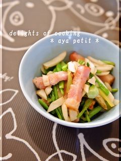 エコレシピ☆かぶの皮と葉のベーコン炒め-レシピのメイン写真