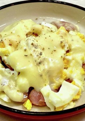 ウインナーとゆで卵のチーズ焼き-レシピのメイン写真