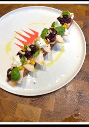 ブルーベリーブルスケッタ-レシピのメイン写真