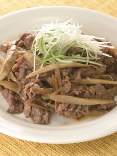 牛肉とごぼうの味噌炒め-レシピのメイン写真