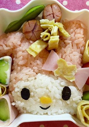 マイメロディのキャラ弁当-レシピのメイン写真