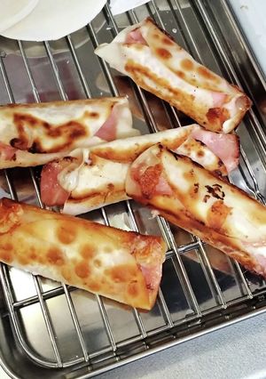 餃子の皮でベーコンチーズ巻【お弁当の具】-レシピのメイン写真
