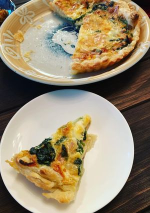 生クリームたっぷり！ほうれん草キッシュ-レシピのメイン写真