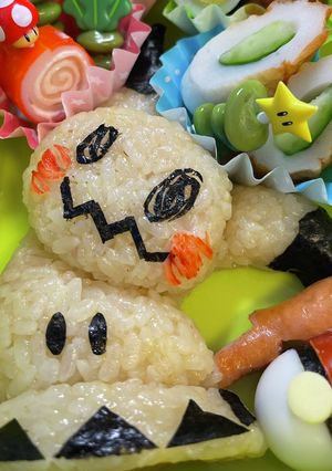 パパ奮闘キャラ弁　ポケモン◯ミミッキュ◯-レシピのメイン写真
