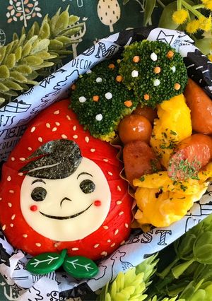 キャラ弁♡いちごBOY-レシピのメイン写真
