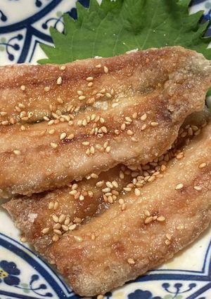 簡単揚げ焼き　皮パリッ！さんまの蒲焼-レシピのメイン写真