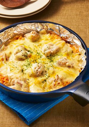 フライパンひとつで！チキンクリームドリア-レシピのメイン写真