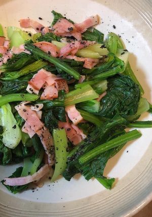 青菜とベーコンの胡麻和え-レシピのメイン写真
