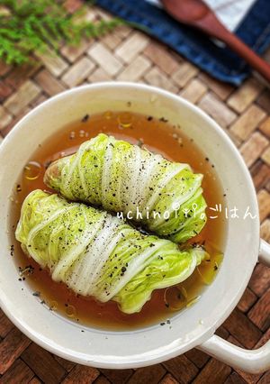 簡単時短♪♪なんちゃってロール白菜スープ-レシピのメイン写真