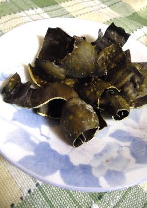 3分レシピ 昆布だけでぱりぱりおやつ -レシピのメイン写真