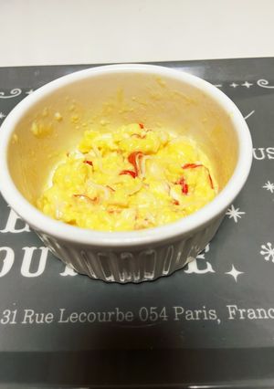 レンジで濃厚スクランブルエッグ☆カニ風味-レシピのメイン写真
