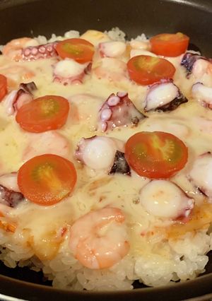 簡単すぎ♪ ご飯のキムチピザ-レシピのメイン写真