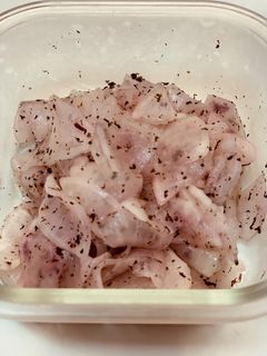 ゆかりで桜色?大根の即席甘酢漬け-レシピのメイン写真