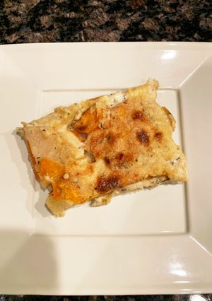 2色のポテト重ね焼☆クリームソース♪-レシピのメイン写真