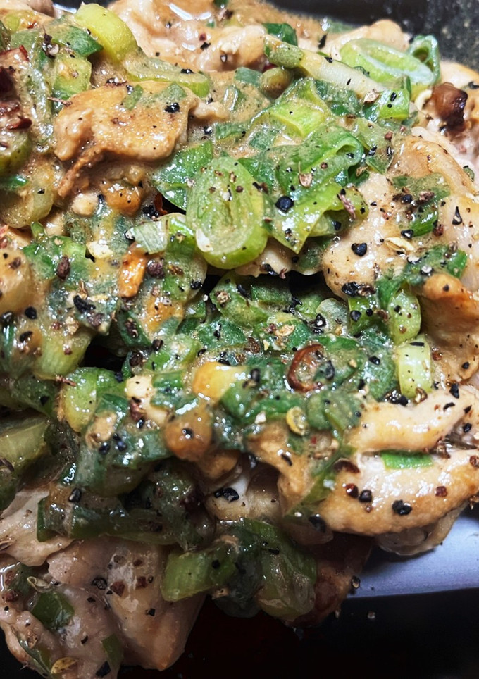 豚こまとネギの味噌麻辣マヨ炒め-レシピのメイン写真