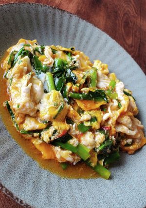 食感のムラが美味しい！鬼旨ニラ玉-レシピのメイン写真