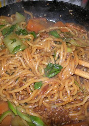 簡単☆ ∑(-□- ピリ辛ジャージャー麺-レシピのメイン写真
