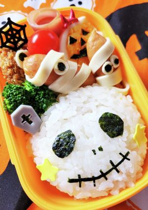キャラ弁☆お顔いっぱい！ハロウィン弁当☆-レシピのメイン写真
