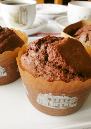 甘さ控えめ＊バナナチョコマフィン-レシピのメイン写真
