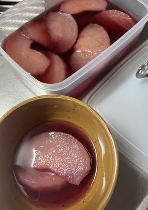 梨　20%砂糖水で煮るだけコンポート-レシピのメイン写真