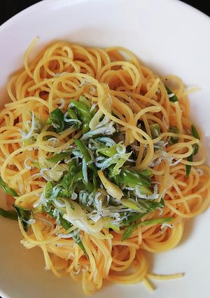 しらすとねぎのペペロンチーノ-レシピのメイン写真