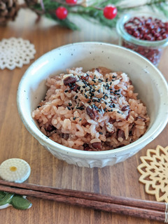炊飯器で簡単お赤飯 お祝いに♪6合3合-レシピのメイン写真