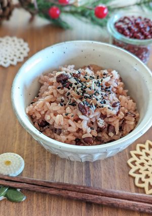 炊飯器で簡単お赤飯　お祝いに♪６合３合-レシピのメイン写真