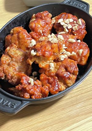 米粉でヤンニョムチキン-レシピのメイン写真