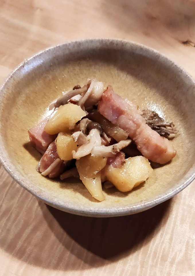 ベーコンとりんごの炒め物-レシピのメイン写真
