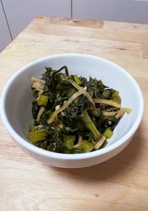 大根使い切り!菜っぱと新生姜の万能おかず-レシピのメイン写真