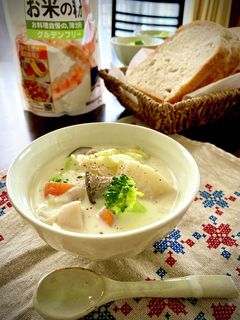 ゴロゴロ野菜のとろ〜りミルクスープ-レシピのメイン写真