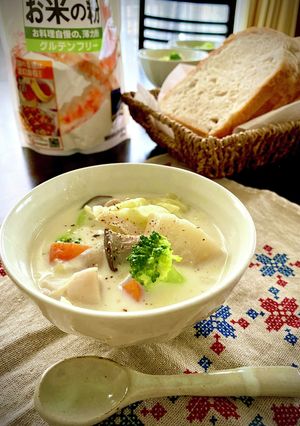 ゴロゴロ野菜のとろ〜りミルクスープ-レシピのメイン写真