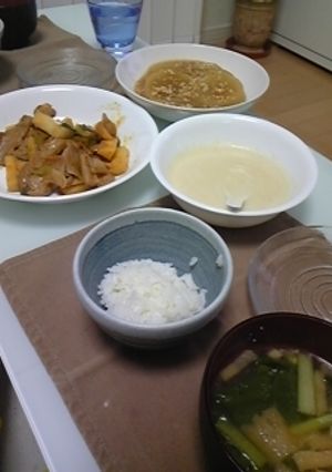 ご飯がすすむ！豚肉と山芋の炒め煮-レシピのメイン写真