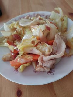 梅マヨ野菜炒め-レシピのメイン写真