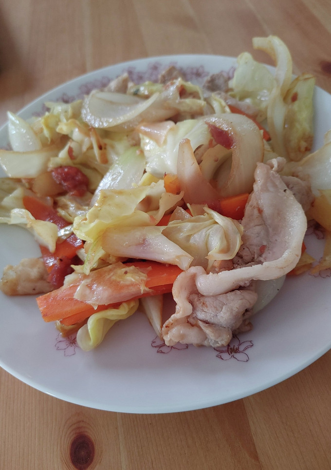 梅マヨ野菜炒め-レシピのメイン写真