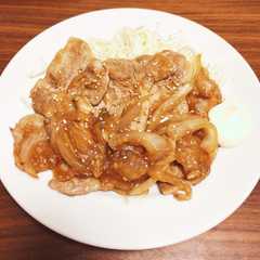 รูปของ 定食屋の生姜焼き！