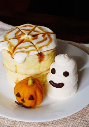 ハロウィン 蜘蛛の巣パンケーキ-レシピのメイン写真