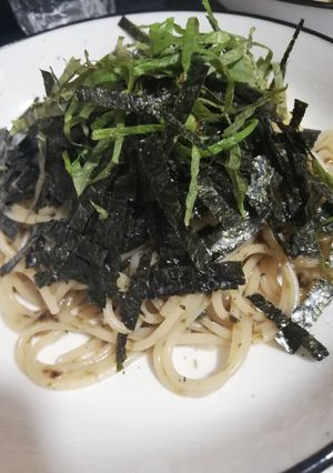 ワンパン簡単！海苔バター醤油バスタ-レシピのメイン写真