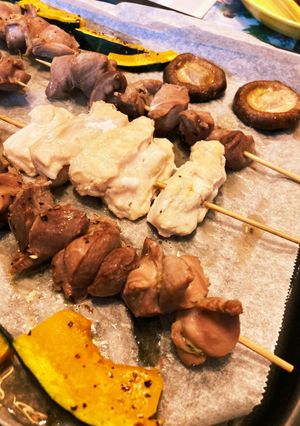 砂肝と軟骨だけの焼鳥&焼野菜-レシピのメイン写真