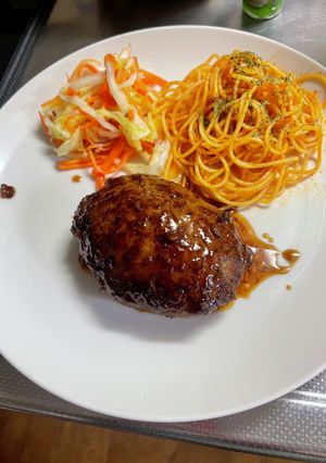 どっさり玉ねぎの照り焼きハンバーグ-レシピのメイン写真
