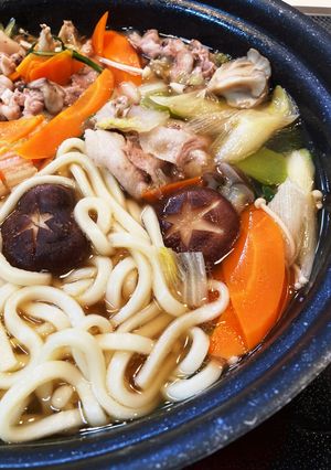 きのこ鍋うどん-レシピのメイン写真