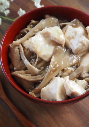 舞茸香る！舞茸と豆腐のあんかけ丼-レシピのメイン写真